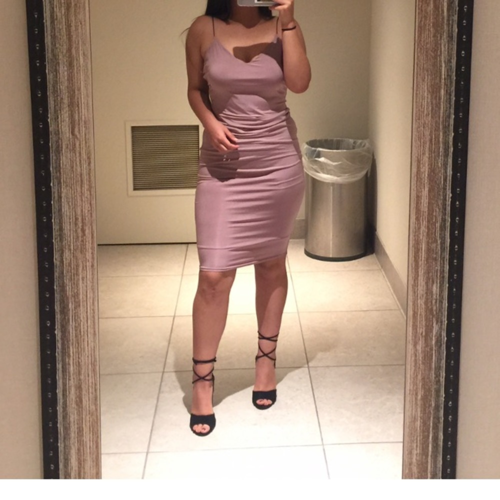Lilac midi dress